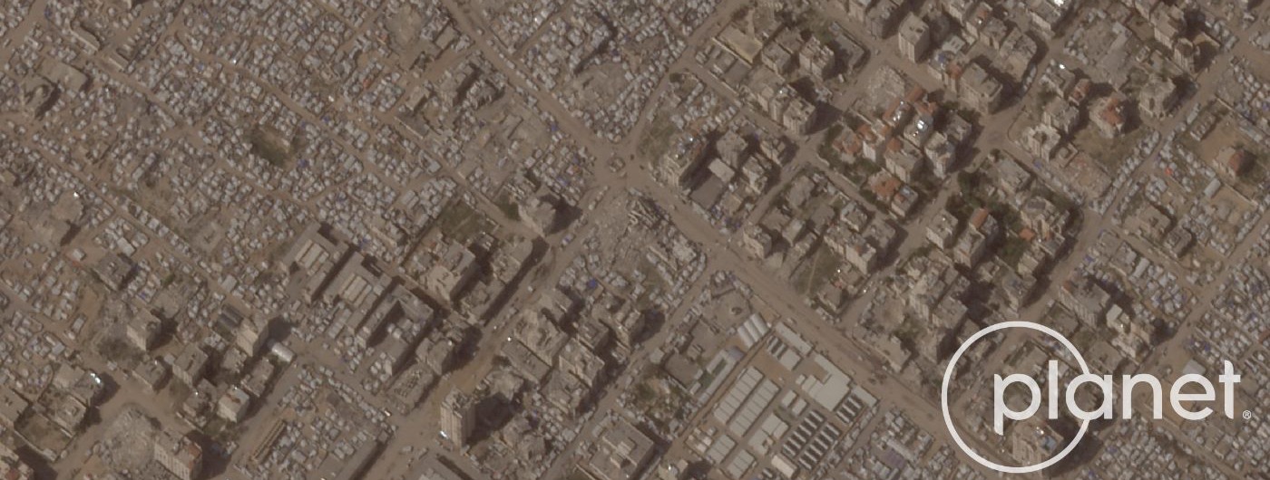 Planet Labs satellite image of Gaza